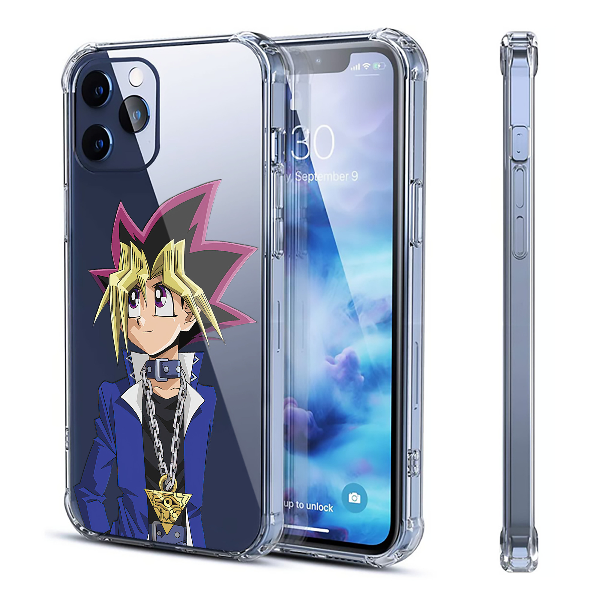 （画像用） 遊☆戯☆王 Yu-Gi-Oh! 【iPhone 12シリーズ対応】透明スマホケース（クリアソフトケース）